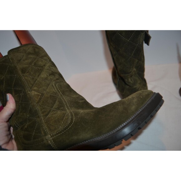 Vintage Suede Aquatalia Olive Army Green - Picture 7 of 7
